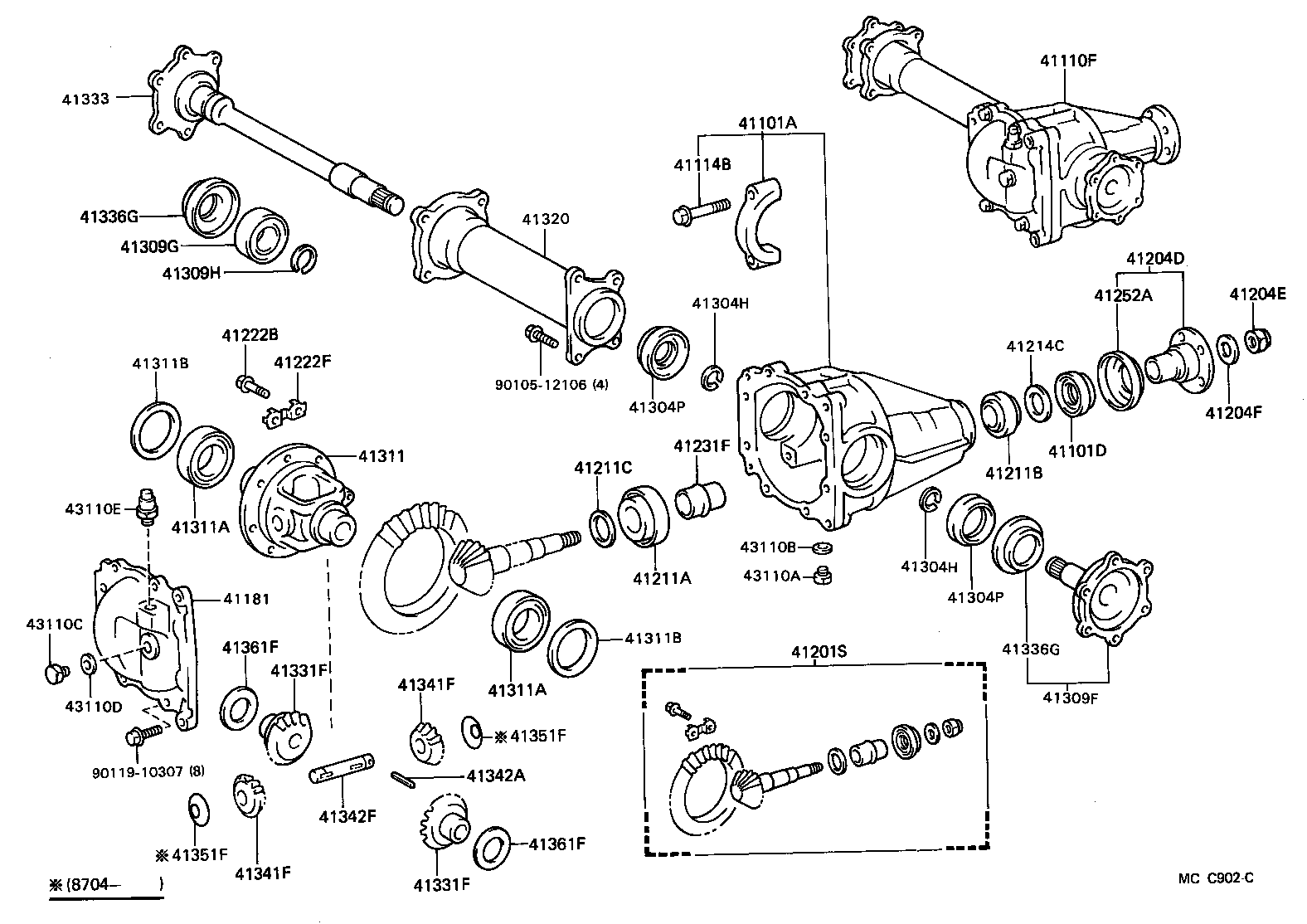  MODEL F |  FRONT AXLE HOUSING DIFFERENTIAL