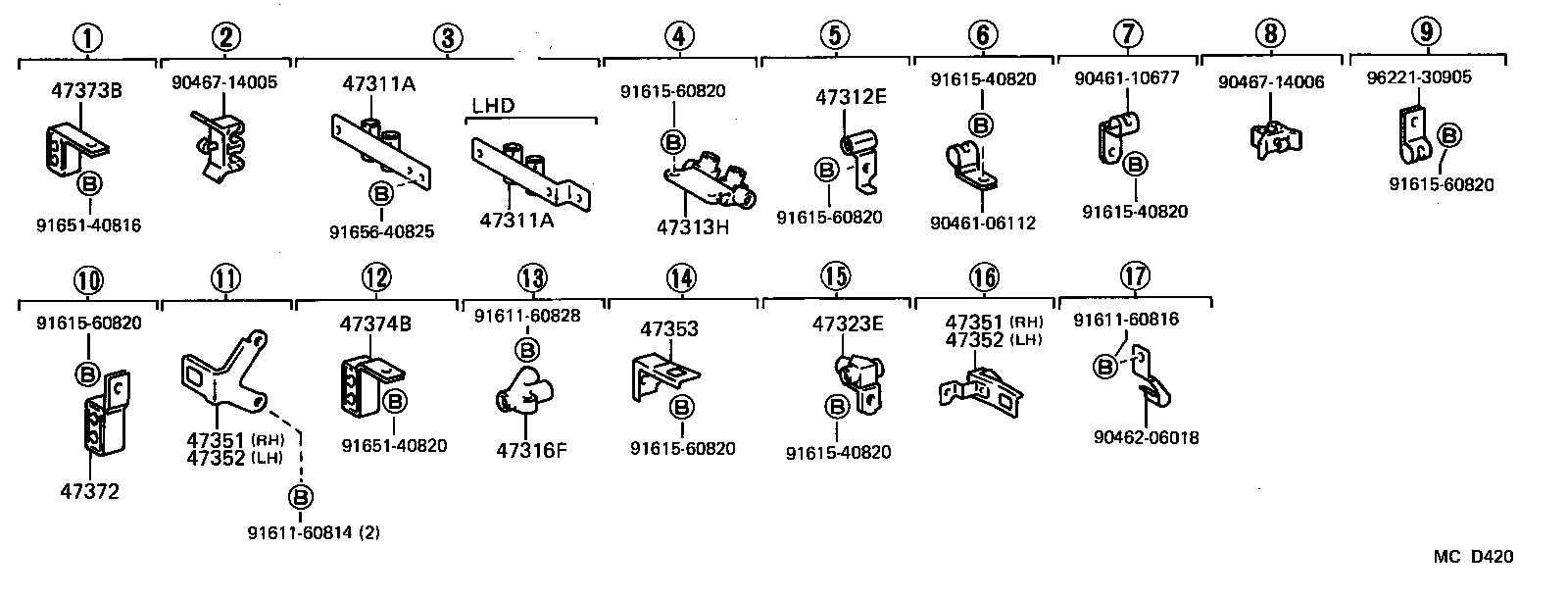  DYNA100 |  BRAKE TUBE CLAMP