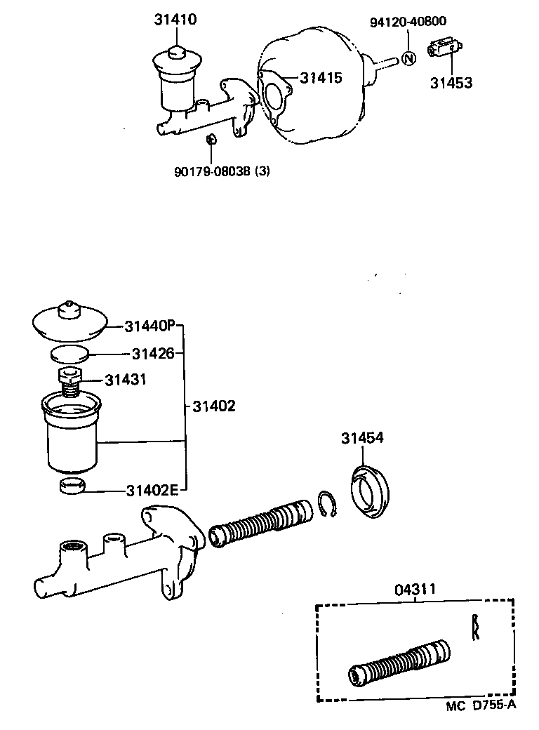  LAND CRUISER 70 |  CLUTCH MASTER CYLINDER