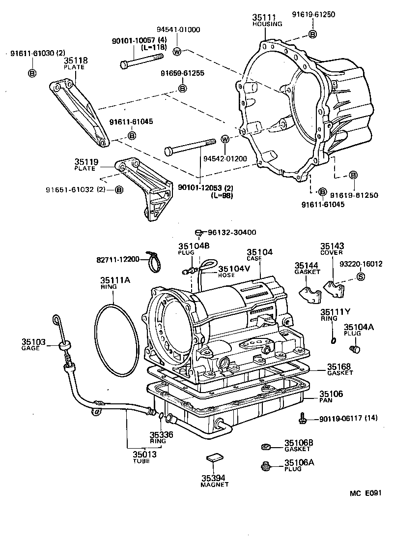  DYNA100 |  TRANSMISSION CASE OIL PAN ATM