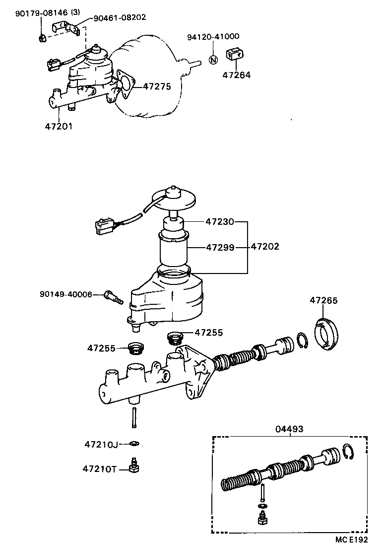  CAMRY |  BRAKE MASTER CYLINDER