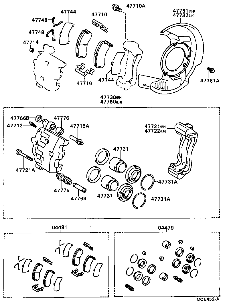  CAMRY |  FRONT DISC BRAKE CALIPER DUST COVER