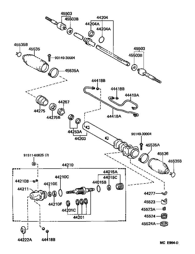  HIACE VAN COMUTER |  FRONT STEERING GEAR LINK