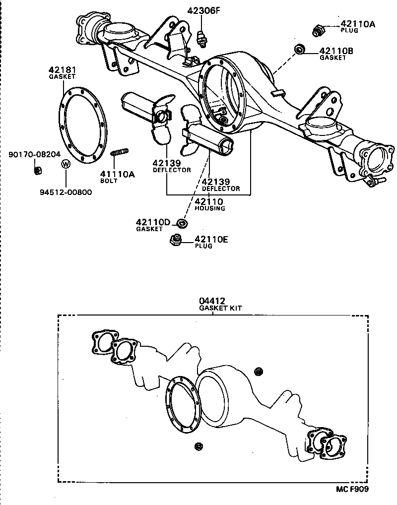  CRESSIDA WAGON |  REAR AXLE HOUSING DIFFERENTIAL