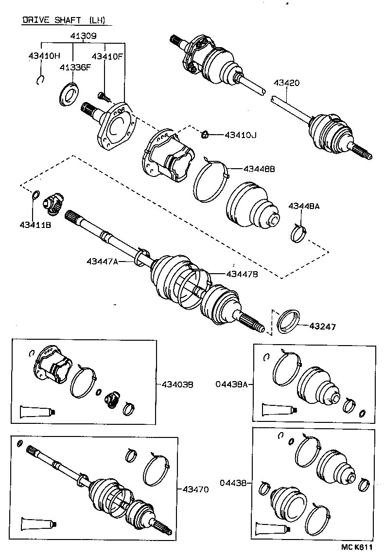  CELICA |  FRONT DRIVE SHAFT