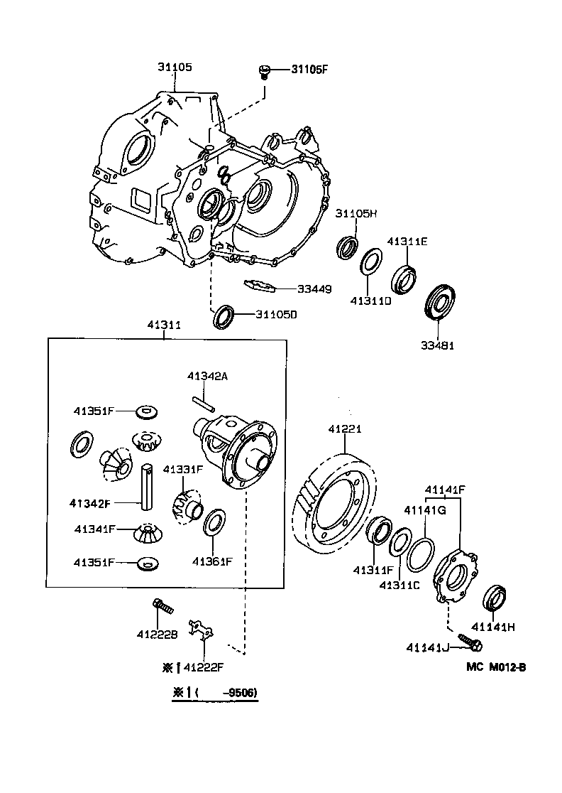  CAMRY JPP |  FRONT AXLE HOUSING DIFFERENTIAL