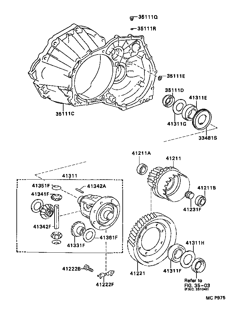  CELICA |  FRONT AXLE HOUSING DIFFERENTIAL