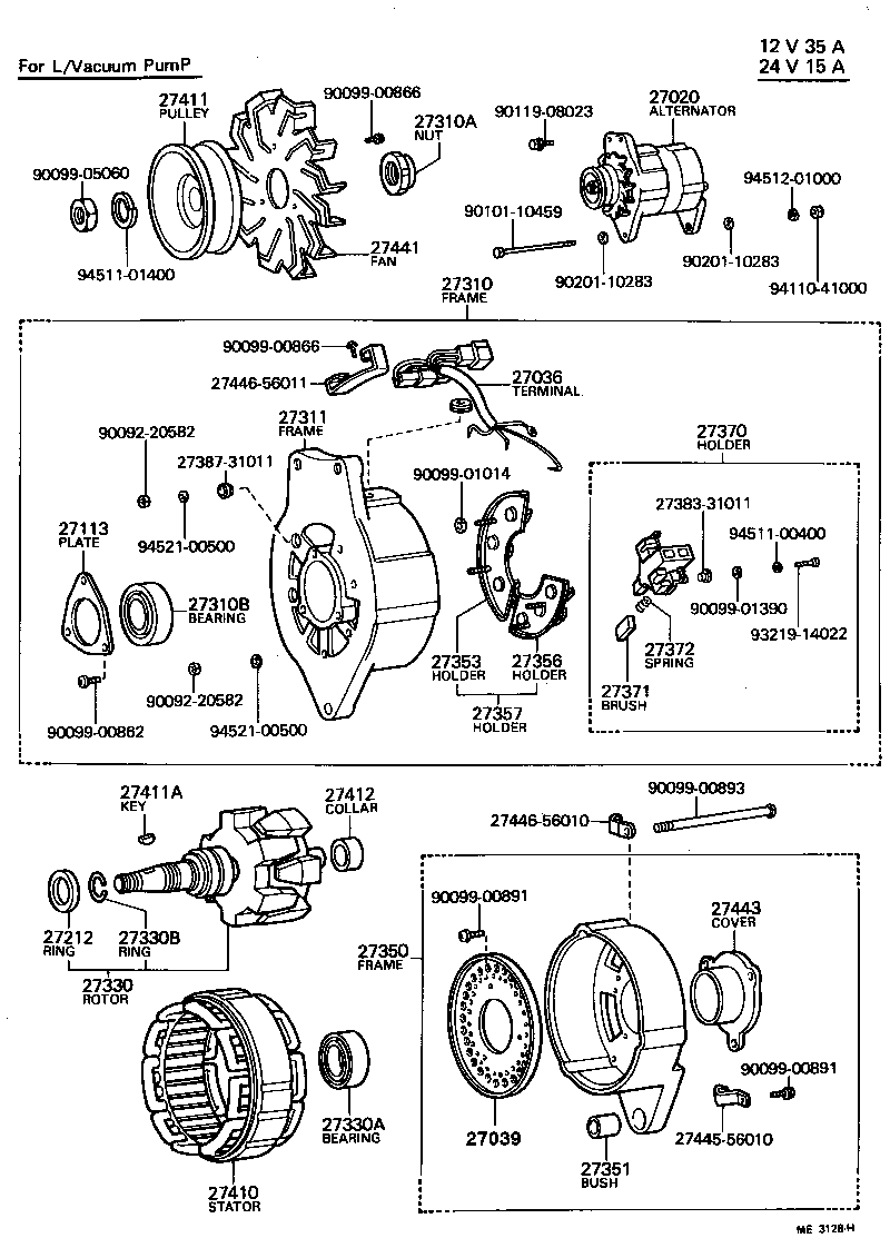  LAND CRUISER 40 50 |  ALTERNATOR