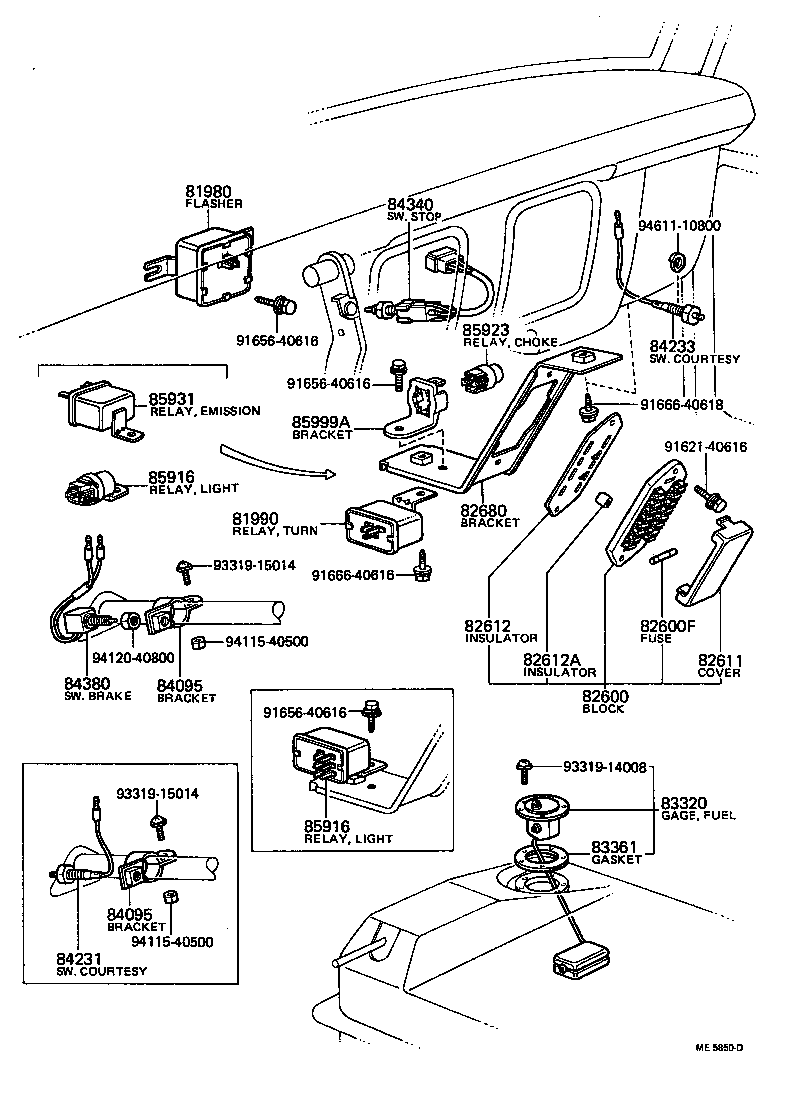  HILUX |  SWITCH RELAY COMPUTER