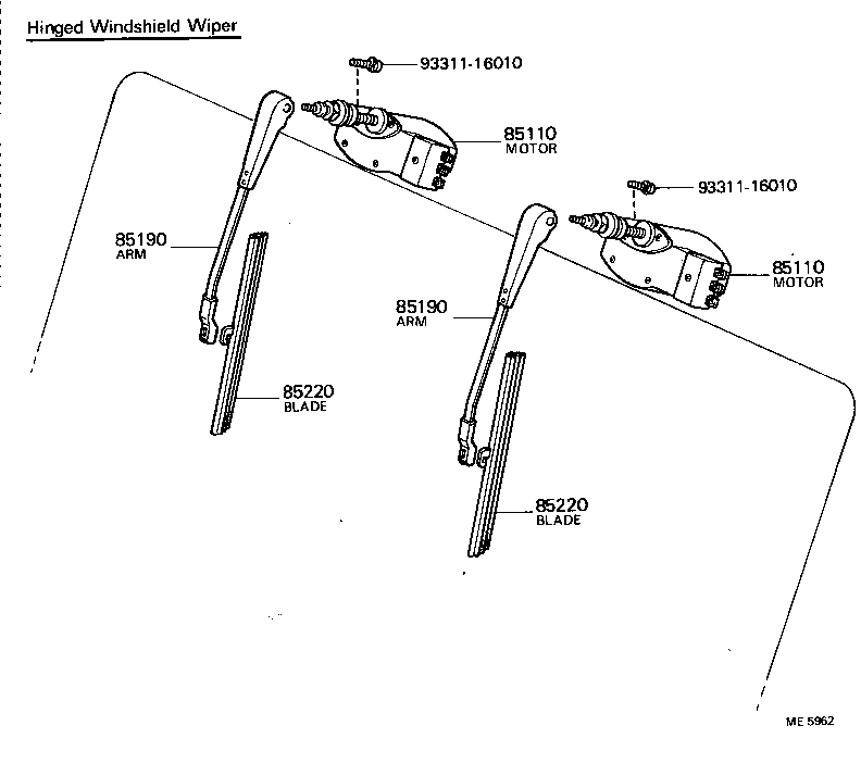 LAND CRUISER 40 50 |  WINDSHIELD WIPER