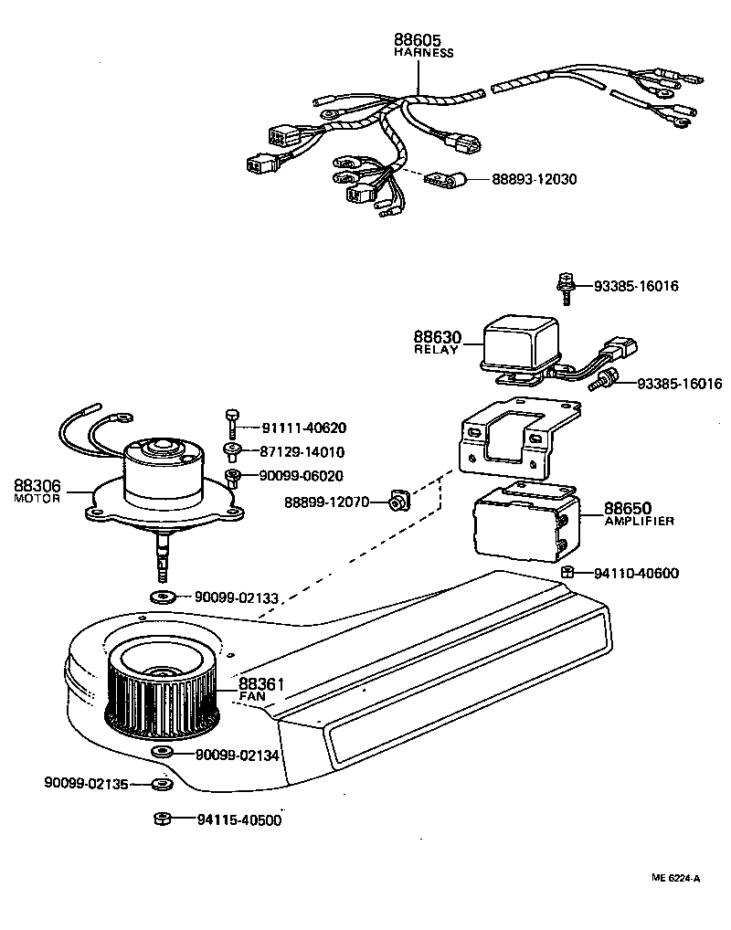  HILUX |  HEATING AIR CONDITIONING COOLER UNIT