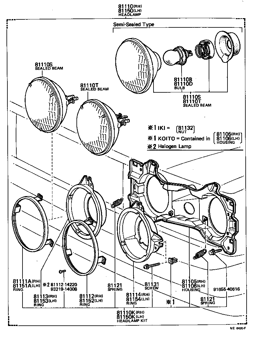  CARINA |  HEADLAMP