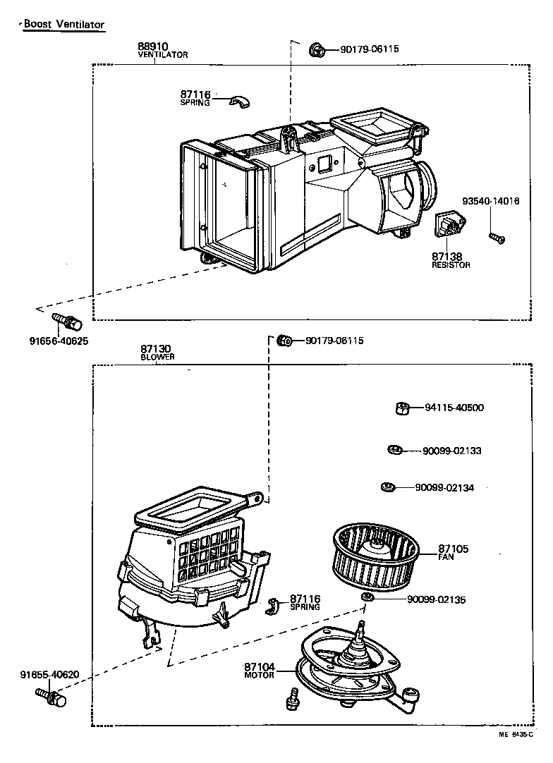  CARINA |  HEATING AIR CONDITIONING HEATER UNIT BLOWER