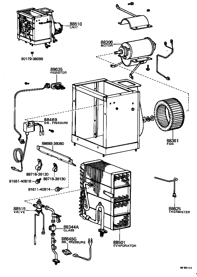  COASTER |  HEATING AIR CONDITIONING COOLER UNIT