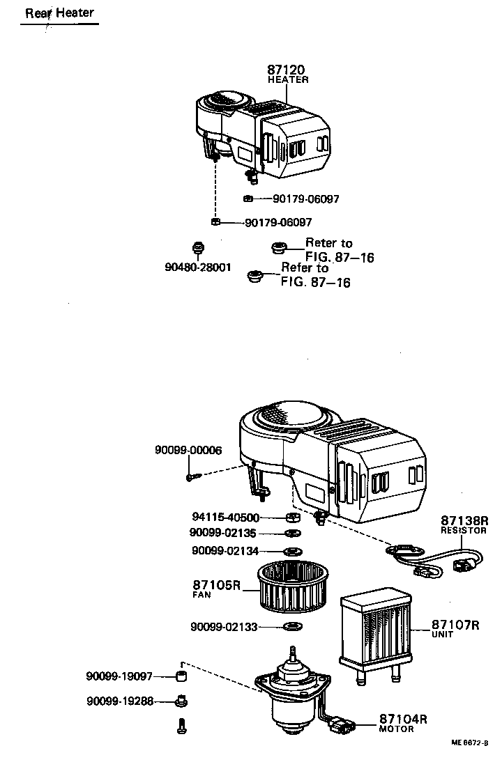  COASTER |  HEATING AIR CONDITIONING HEATER UNIT BLOWER