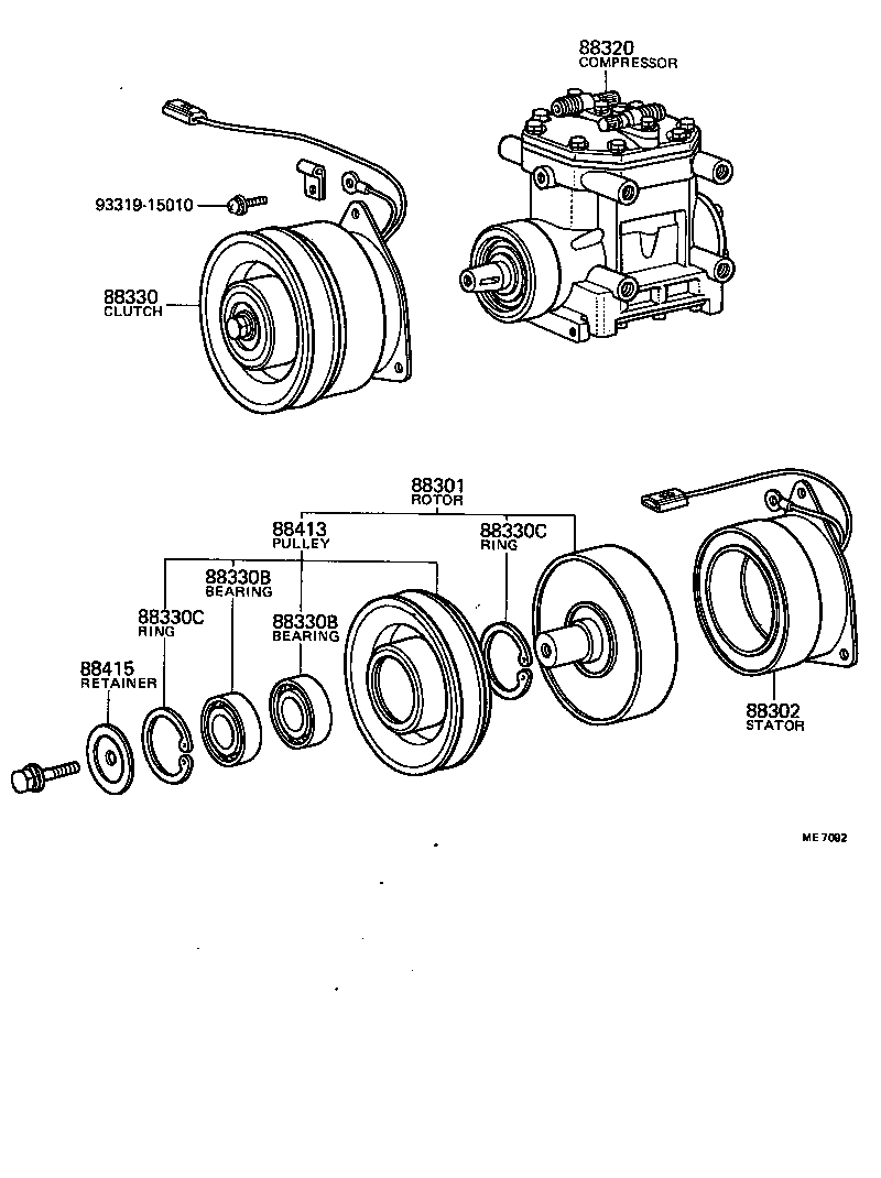  HILUX |  HEATING AIR CONDITIONING COMPRESSOR