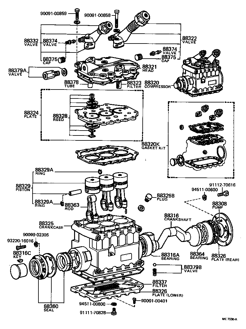  COASTER |  HEATING AIR CONDITIONING COMPRESSOR