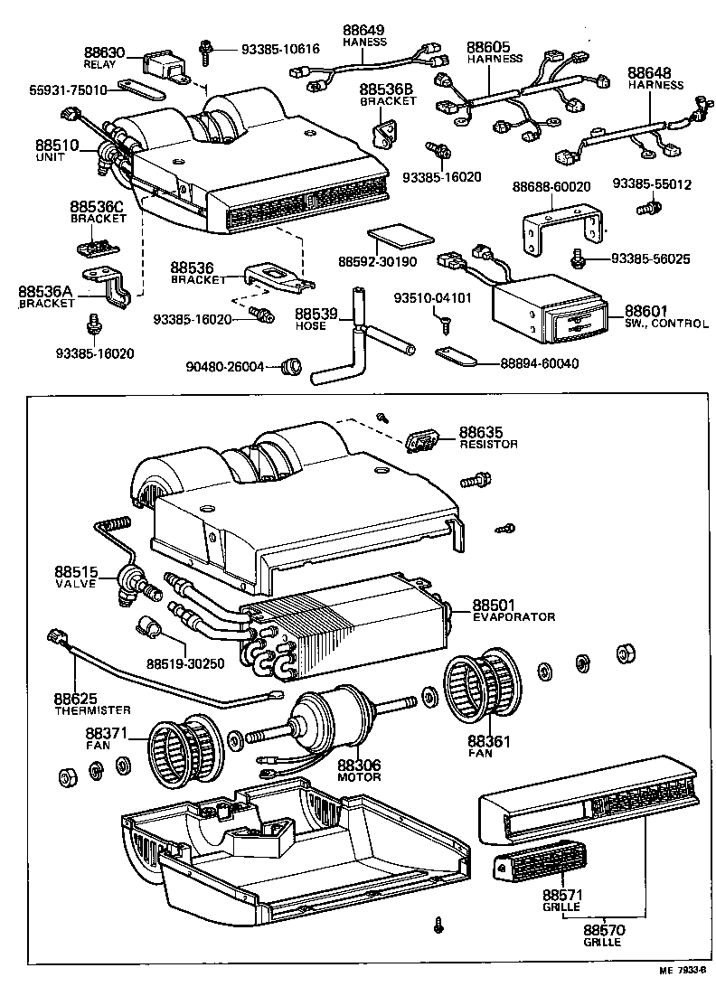  LAND CRUISER 40 |  HEATING AIR CONDITIONING COOLER UNIT