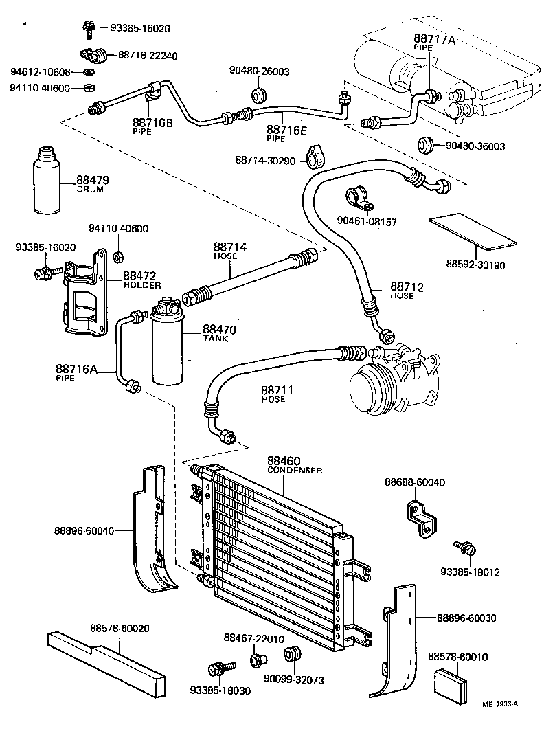  LAND CRUISER 40 |  HEATING AIR CONDITIONING COOLER PIPING