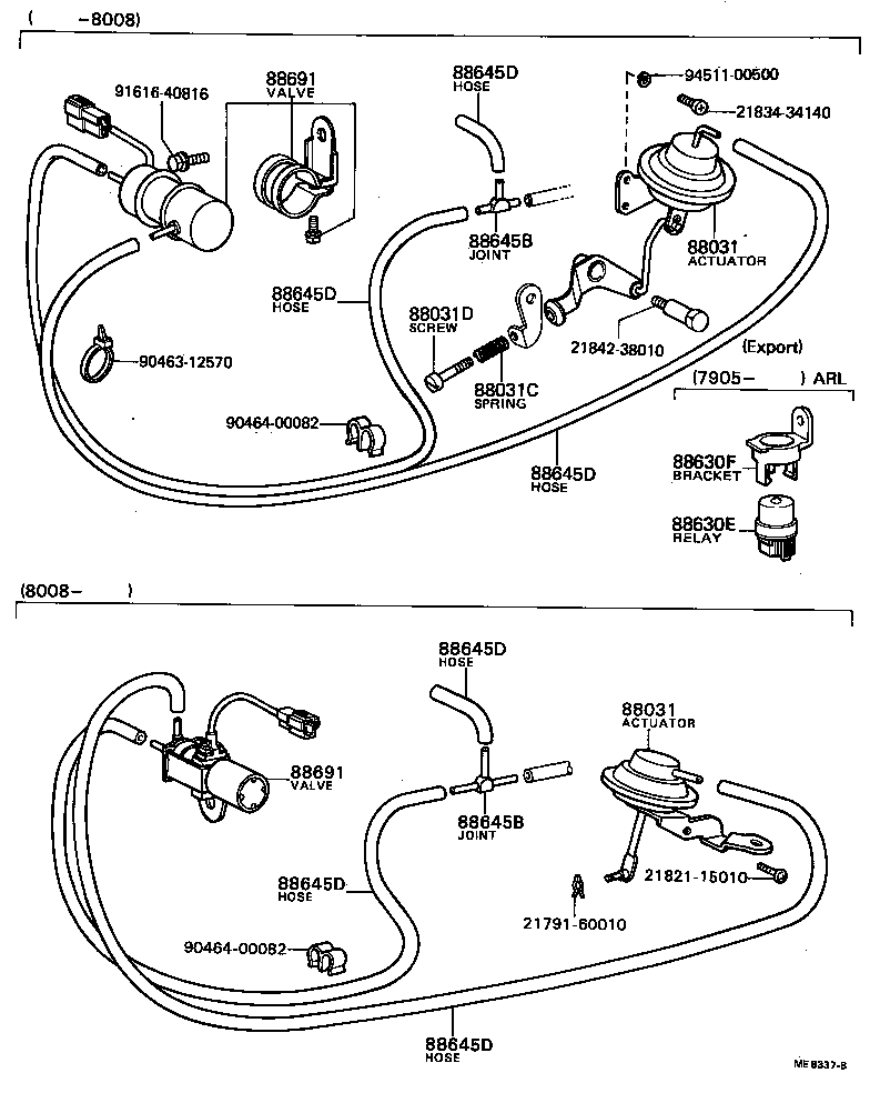  COASTER |  HEATING AIR CONDITIONING VACUUM PIPING