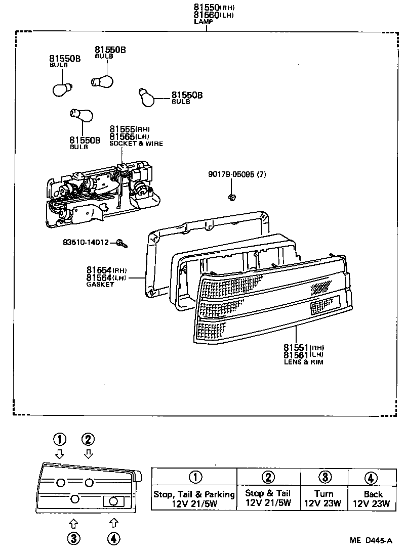  CELICA |  REAR COMBINATION LAMP