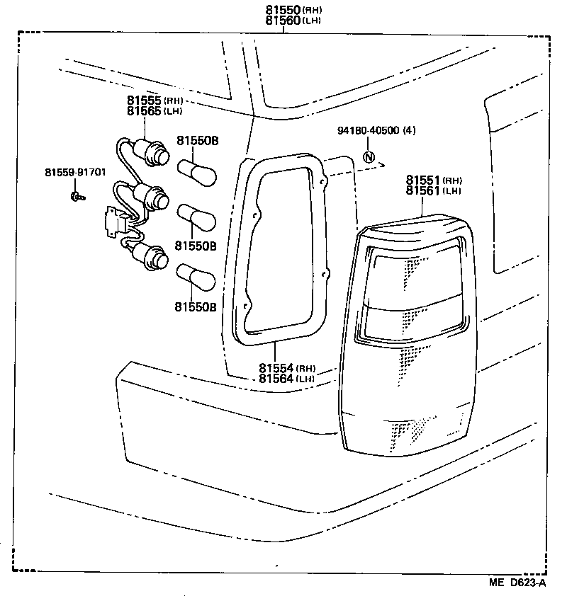  CROWN |  REAR COMBINATION LAMP