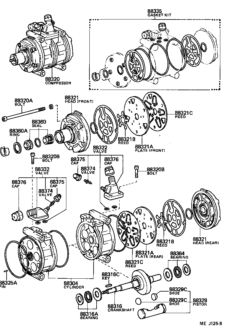  LAND CRUISER 70 |  HEATING AIR CONDITIONING COMPRESSOR