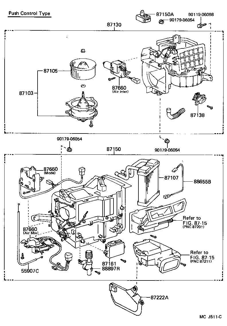  CELICA |  HEATING AIR CONDITIONING HEATER UNIT BLOWER