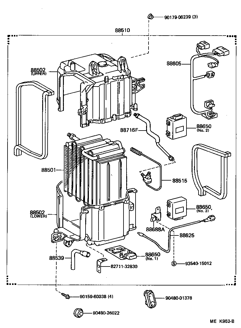  CAMRY JPP |  HEATING AIR CONDITIONING COOLER UNIT