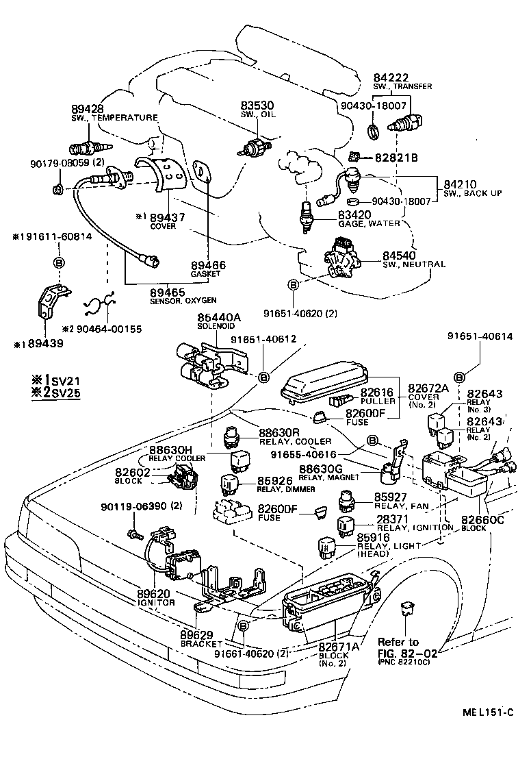  CAMRY |  SWITCH RELAY COMPUTER