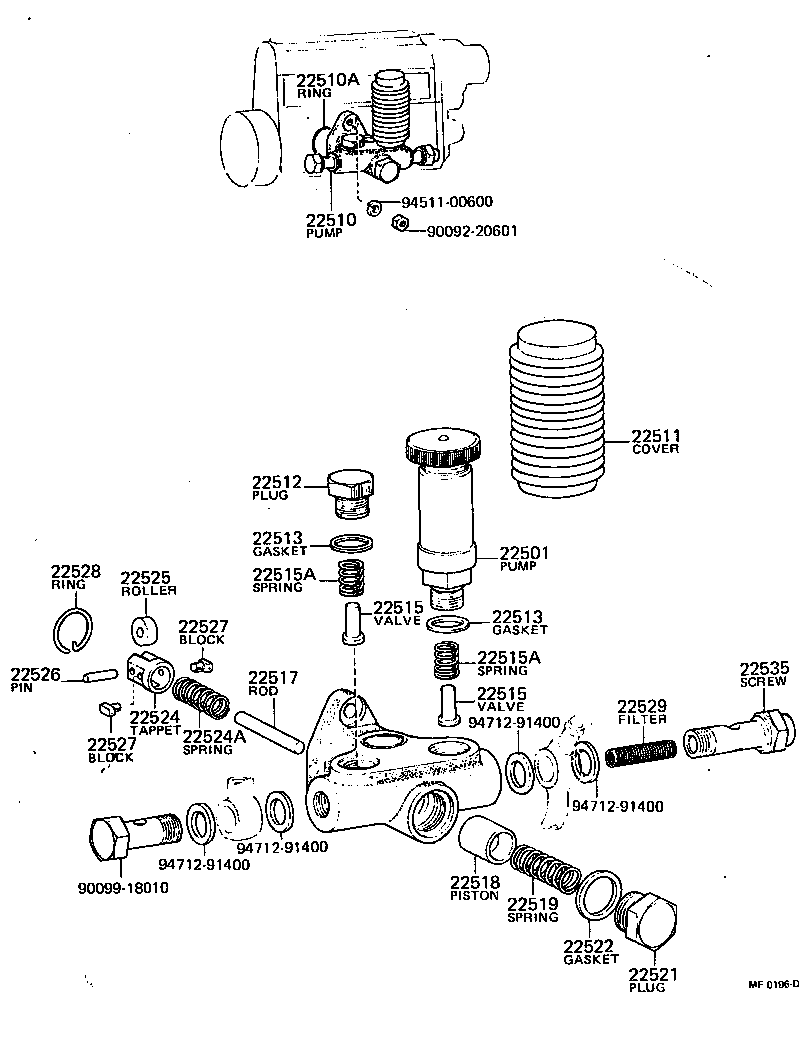 LAND CRUISER 40 50 |  FUEL FEED PUMP