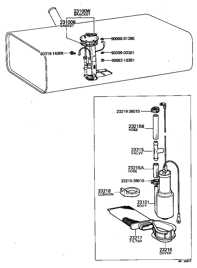  COASTER |  FUEL PUMP PIPE