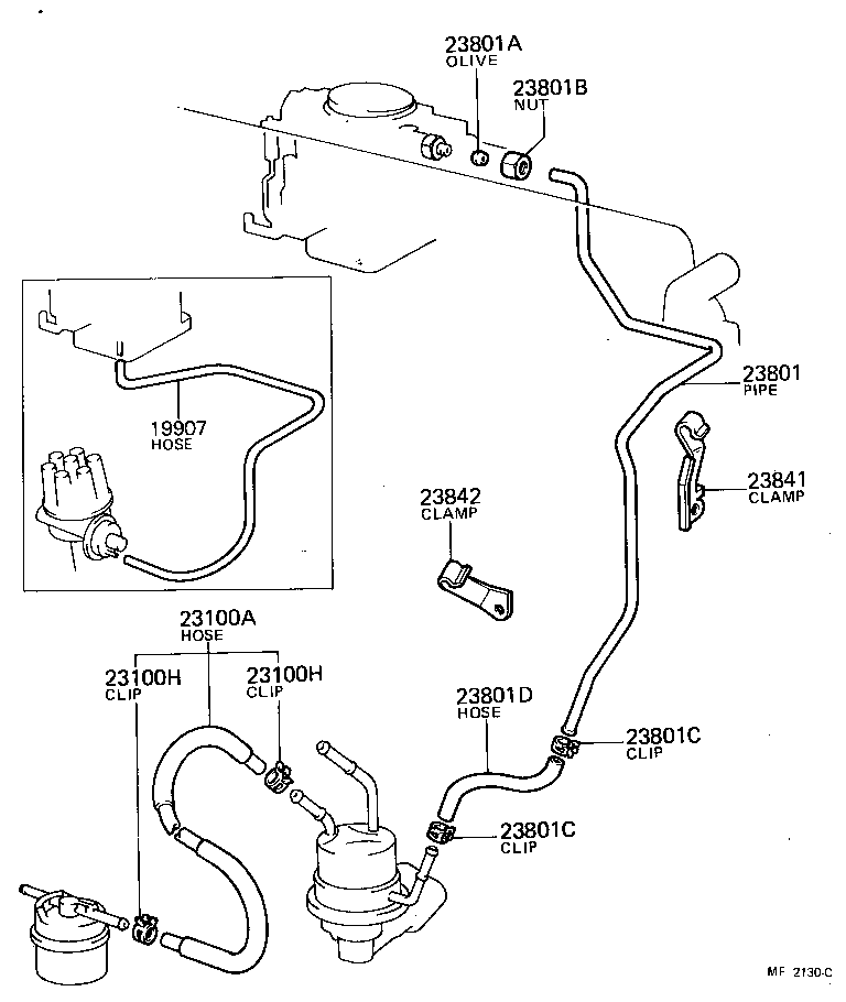  LAND CRUISER 40 |  FUEL PIPE CLAMP