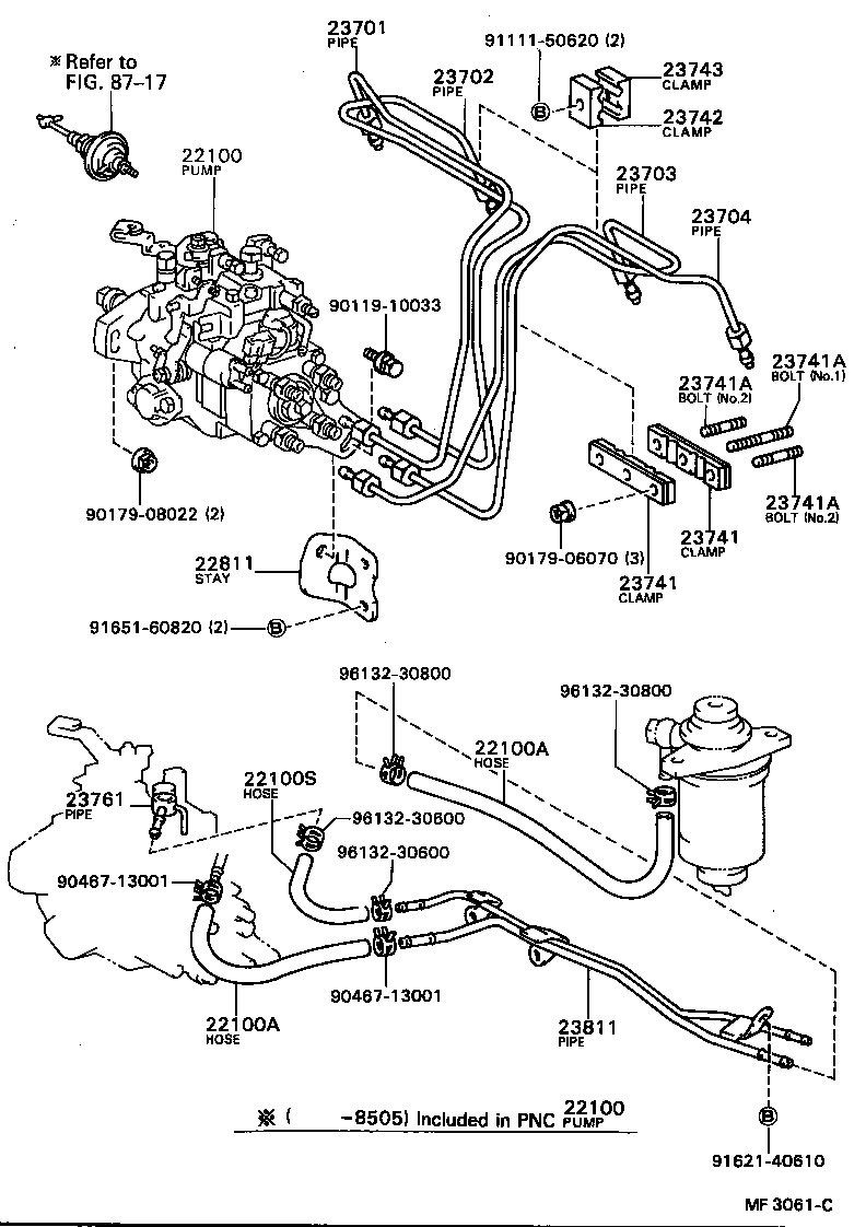  COROLLA SED LB |  INJECTION PUMP ASSEMBLY