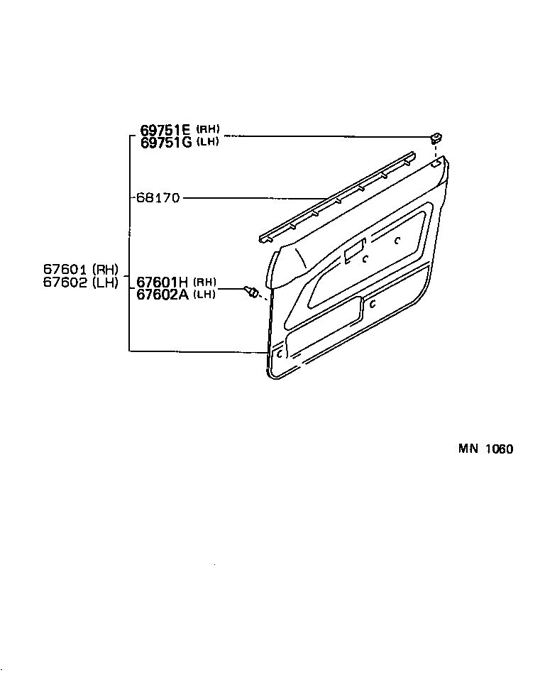  COROLLA WAGON |  FRONT DOOR PANEL GLASS