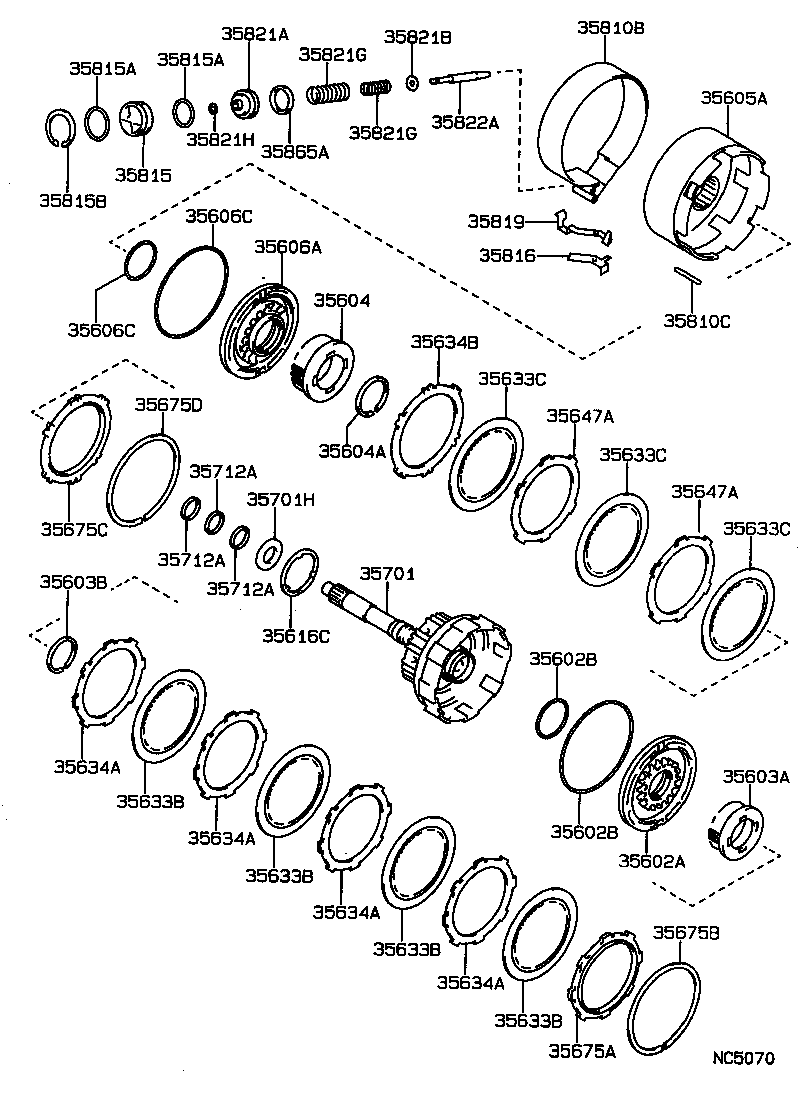  CAMRY |  BRAKE BAND MULTIPLE DISC CLUTCH ATM