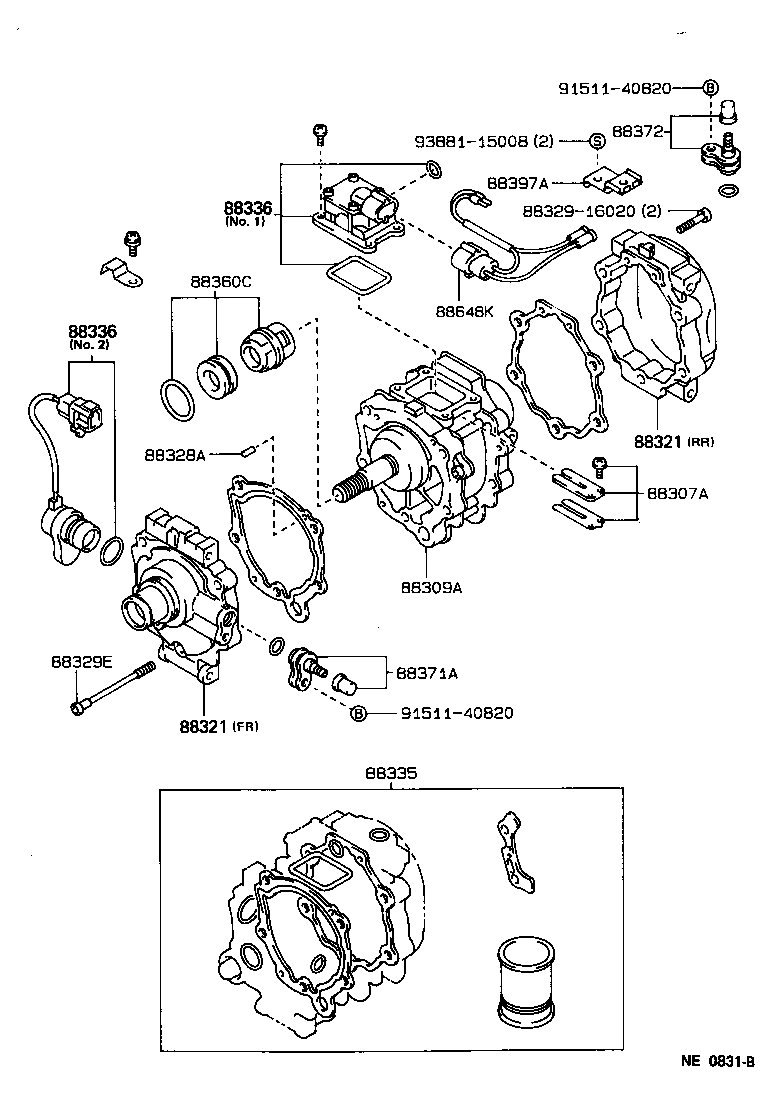  COROLLA CP |  HEATING AIR CONDITIONING COMPRESSOR