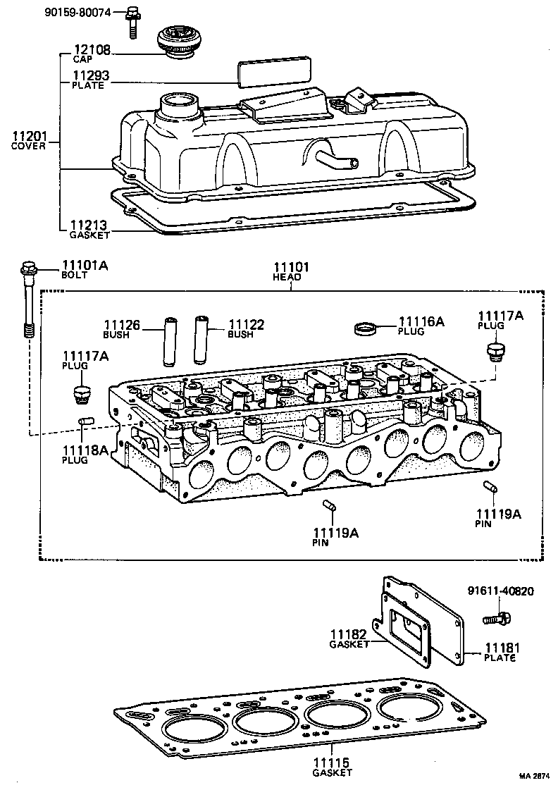  TOYOACE |  CYLINDER HEAD