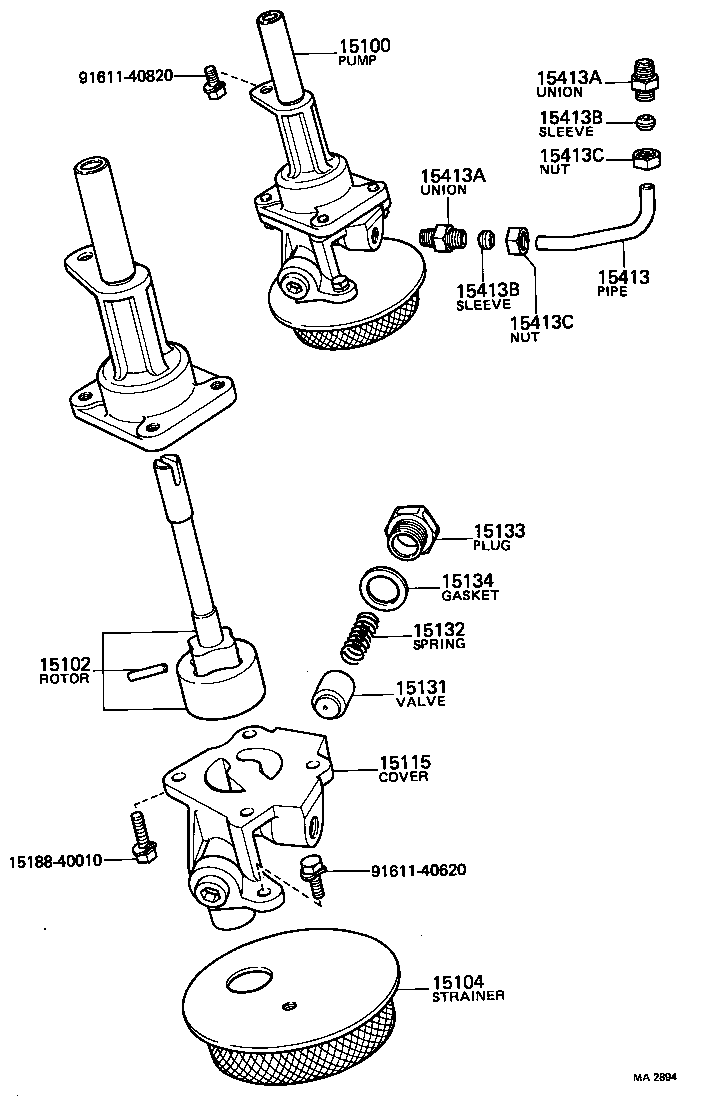  TOYOACE |  ENGINE OIL PUMP