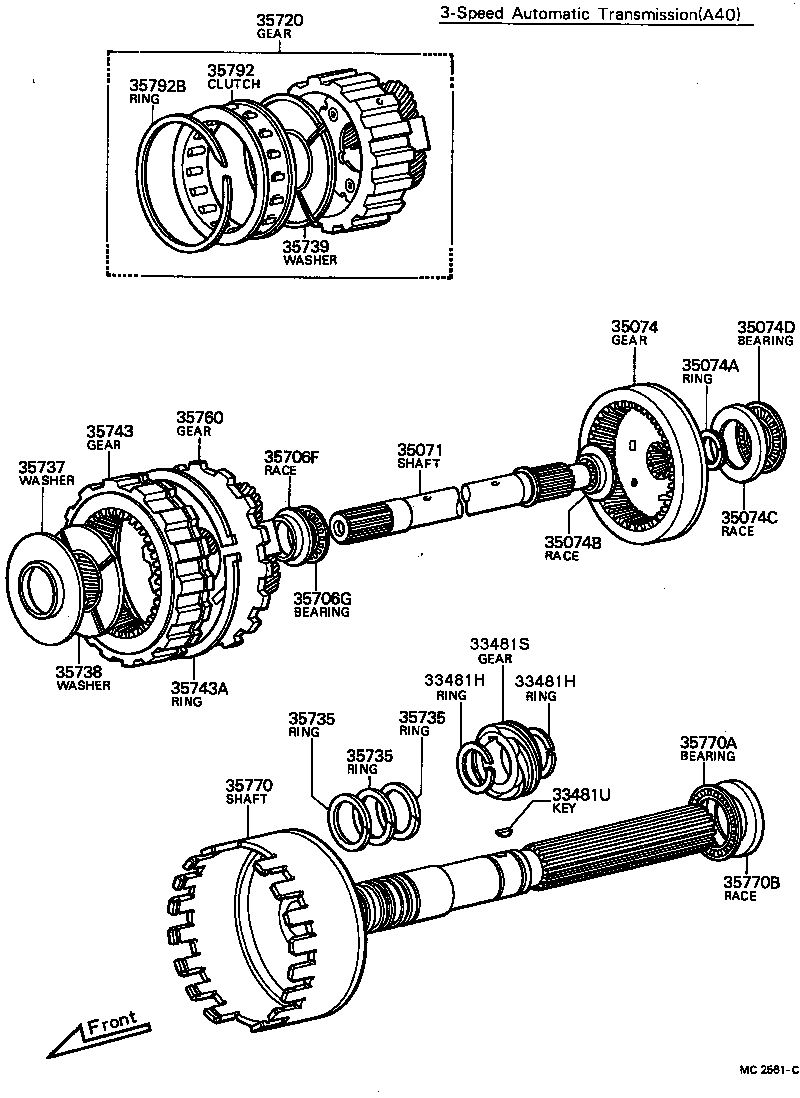  HILUX |  PLANETARY GEAR REVERSE PISTON COUNTER GEAR ATM