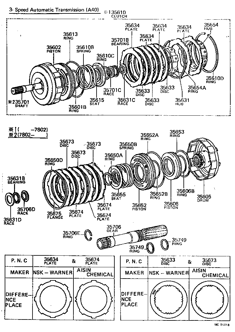  HILUX |  BRAKE BAND MULTIPLE DISC CLUTCH ATM