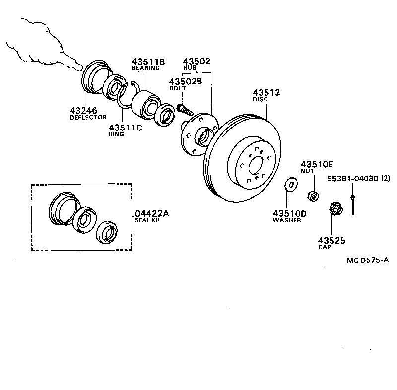  CAMRY |  FRONT AXLE HUB