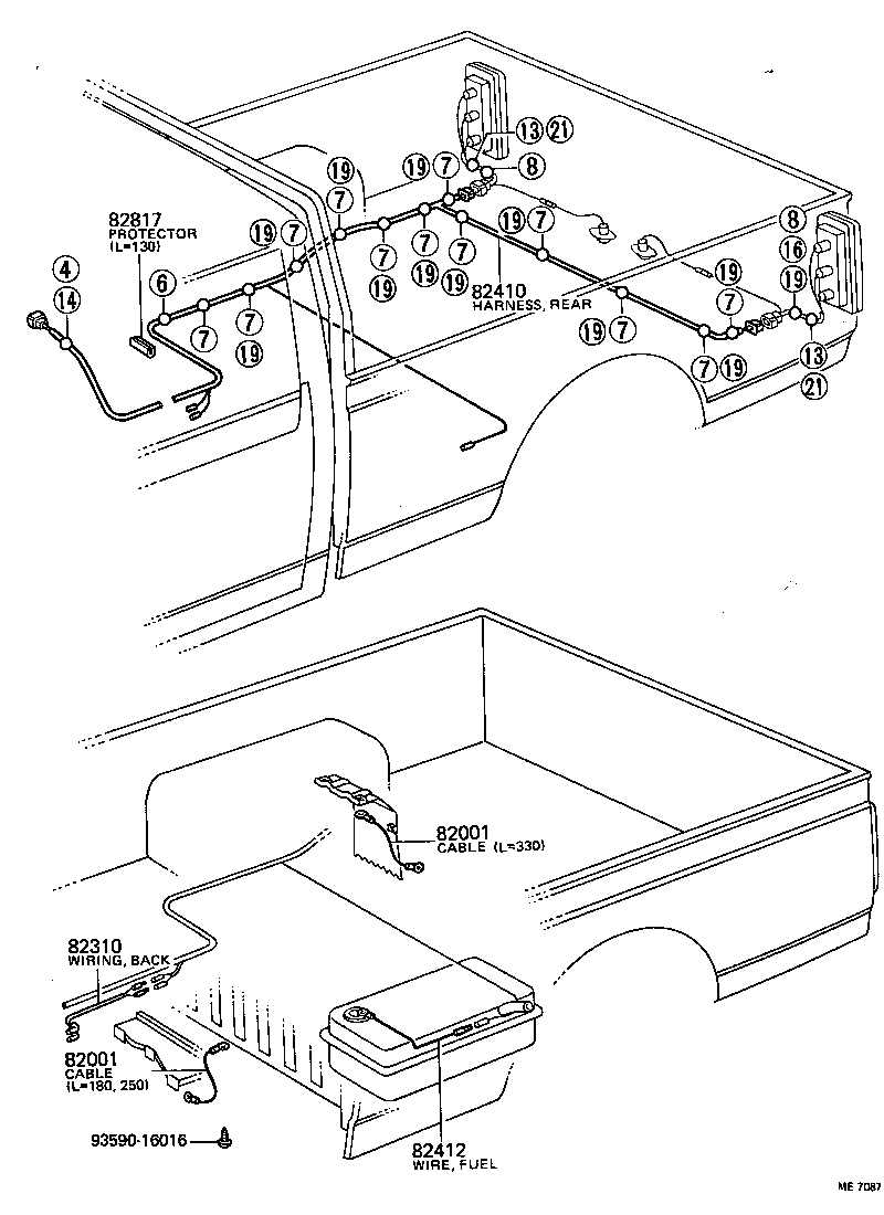  HILUX |  WIRING CLAMP
