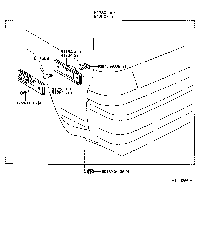  TERCEL |  REAR SIDE MARKER LAMP