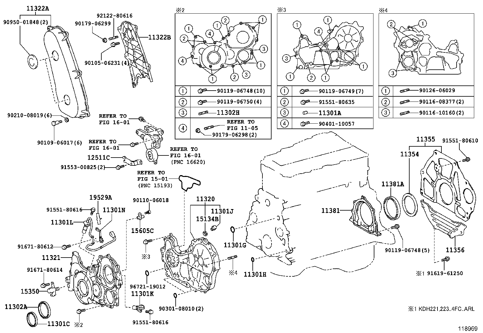  HIACE |  TIMING GEAR COVER REAR END PLATE