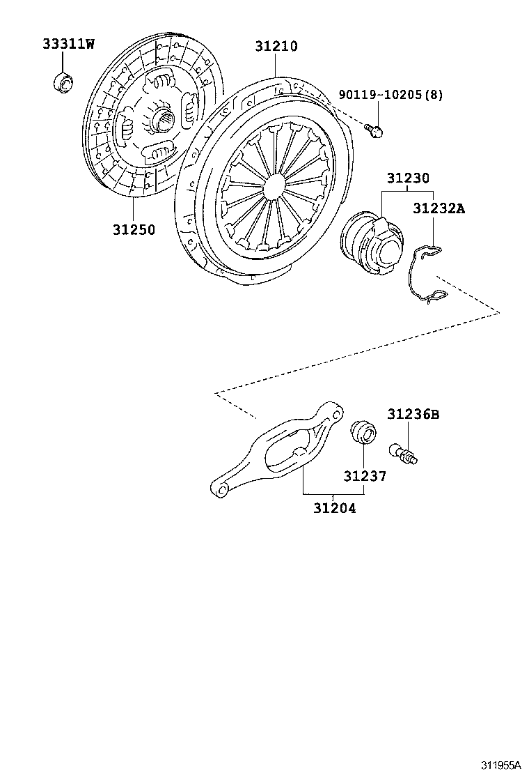  LAND CRUISER 200 |  CLUTCH RELEASE FORK