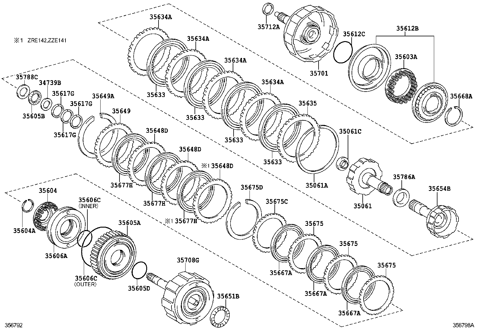  COROLLA ALTIS |  BRAKE BAND MULTIPLE DISC CLUTCH ATM