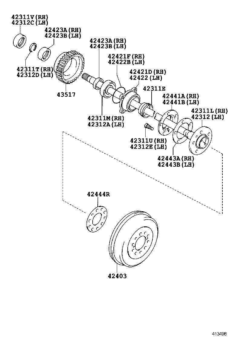  INNOVA KIJANG |  REAR AXLE SHAFT HUB