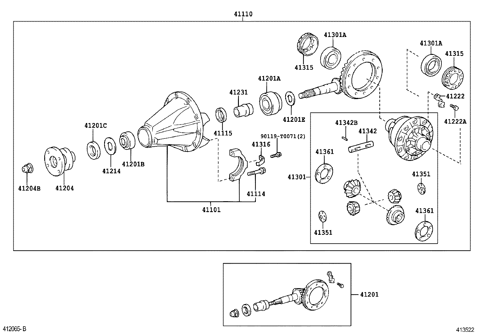  FORTUNER |  REAR AXLE HOUSING DIFFERENTIAL