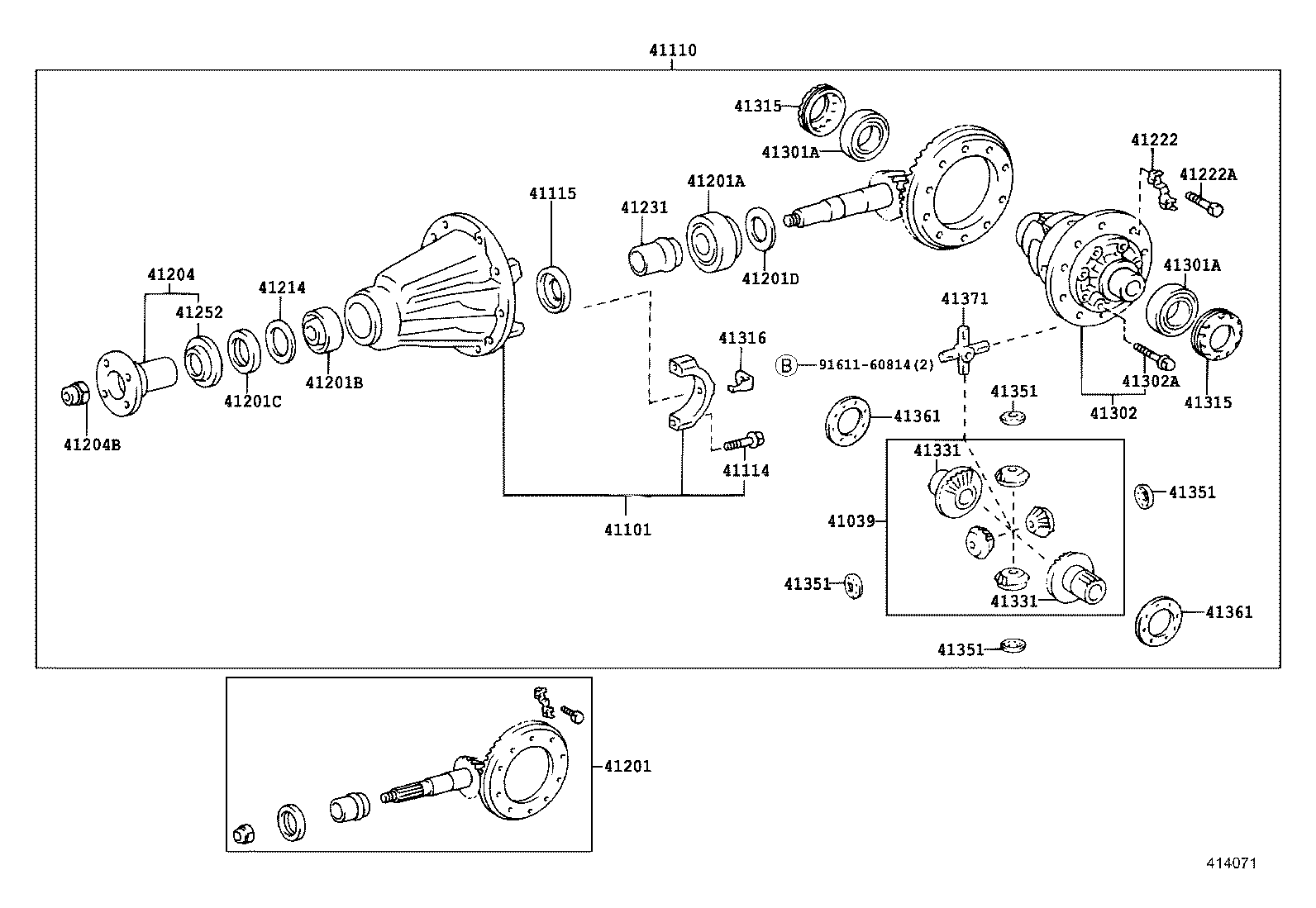  HIACE |  REAR AXLE HOUSING DIFFERENTIAL